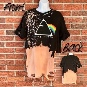 SOLD!! Pink Floyd distressed and acid washed by hand!